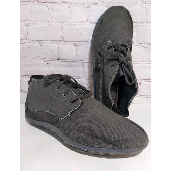 Cushe Surf Slipper Chukka Shoes Mens 11 Black Canvas Slip On Lightweight Casual - Picture 1 of 10